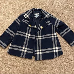Baby Gap Plaid Tartan Cape Coat 5T